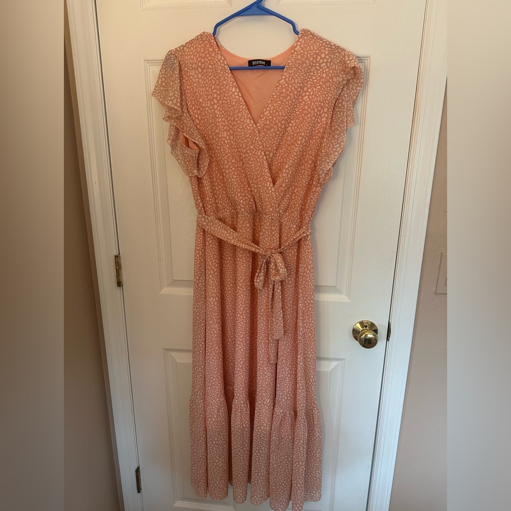 BTFBM Women's Swiss Dot Dress